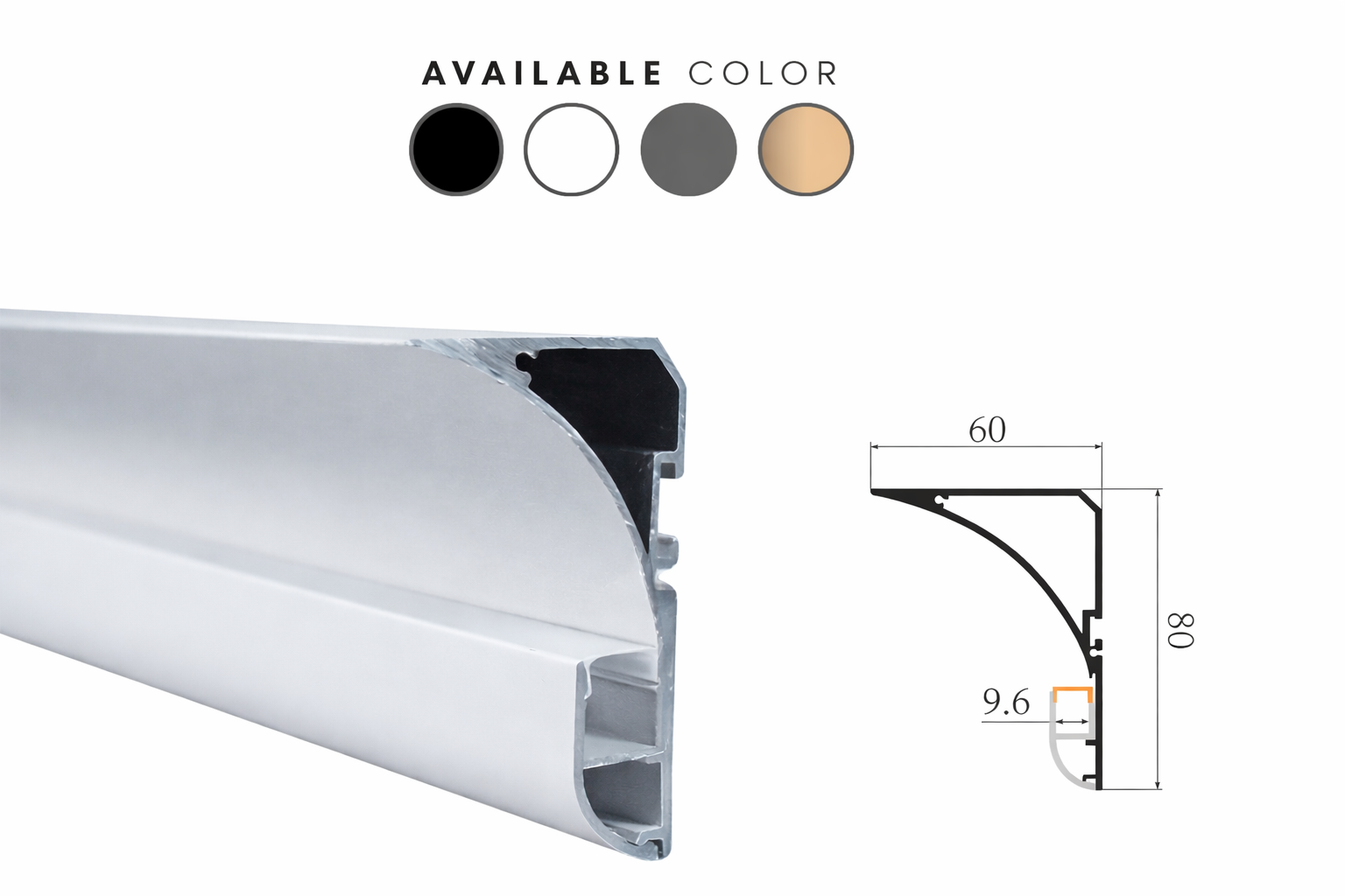 Floor and skirting coveless lighting — SkirtGlow catalogue